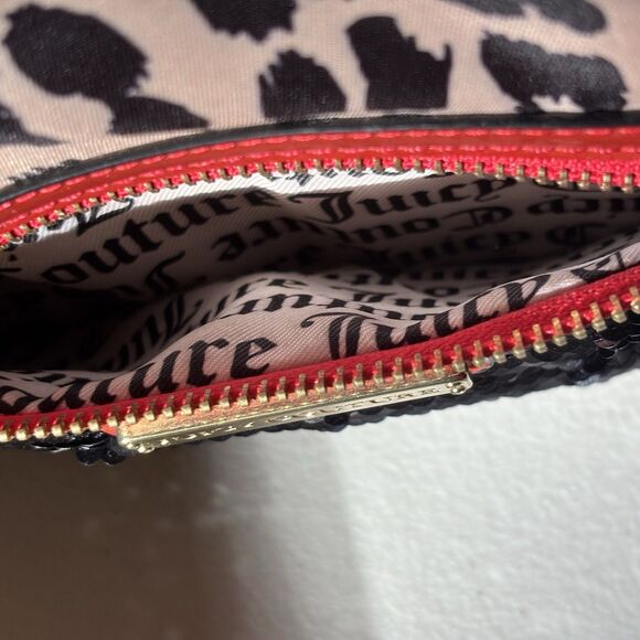 Juicy Couture Leopard Print, Black Sequin, and Red Mini Backpack Glam Rock - Picture 8 of 12